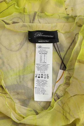 Top Blumarine Jaune en Polyamide