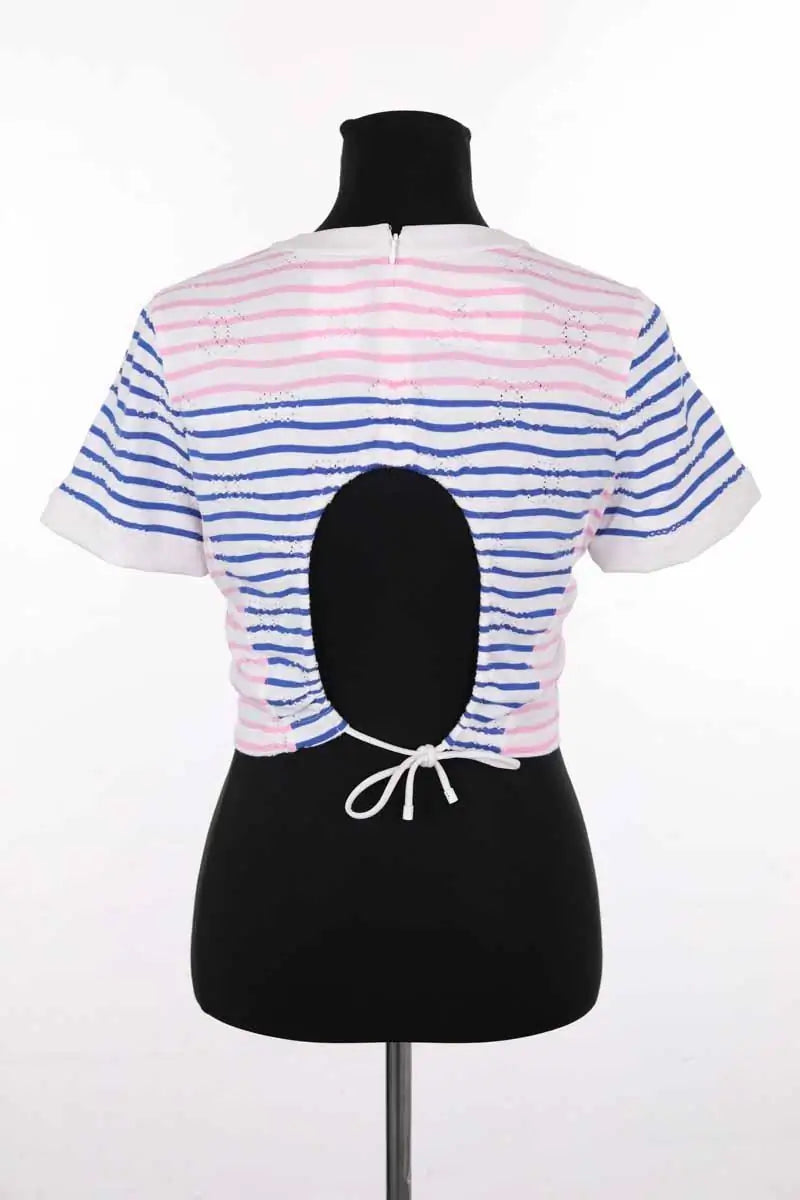 Top Chanel Multicolore en Coton