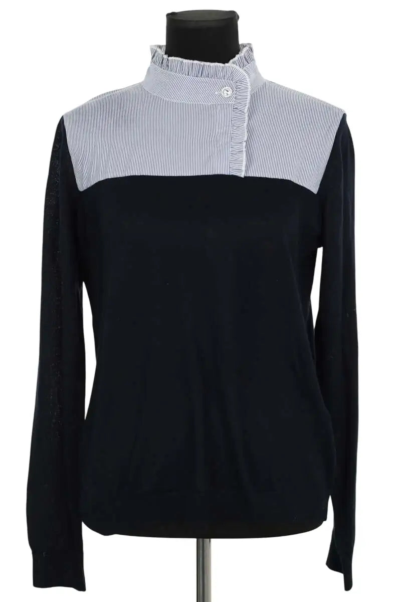 Top Claudie Pierlot Bleu en Laine, taille L - Seconde Main