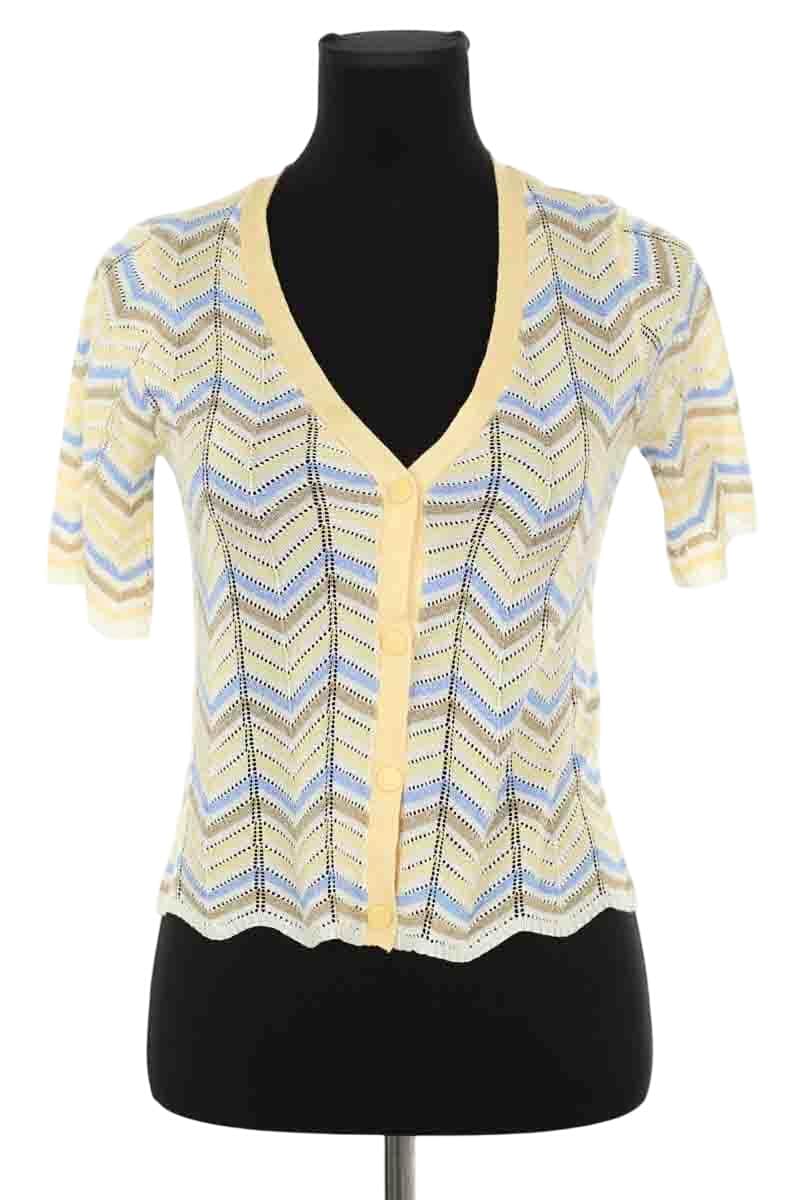 Top Claudie Pierlot Jaune en Polyester, taille S - Seconde Main