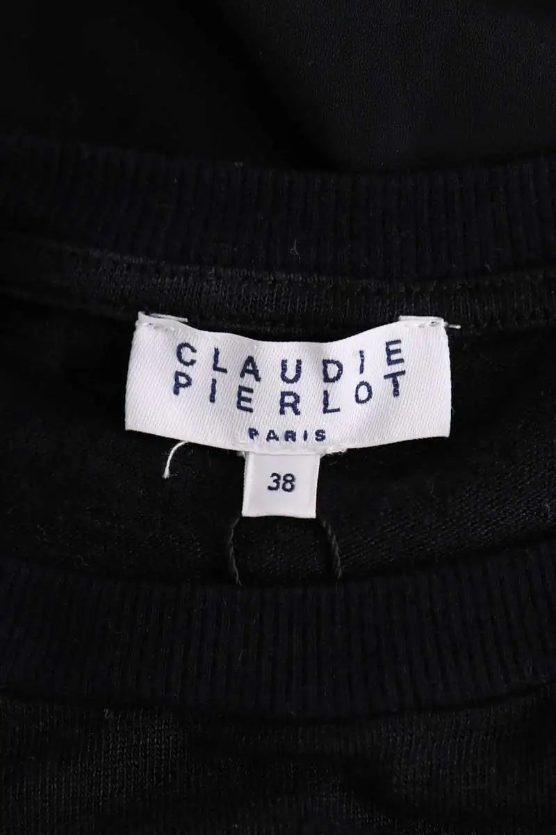 Top Claudie Pierlot Noir en Lin