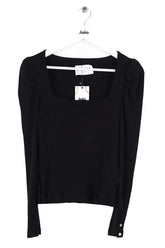 Top Claudie Pierlot Noir en Viscose, taille M - Seconde Main