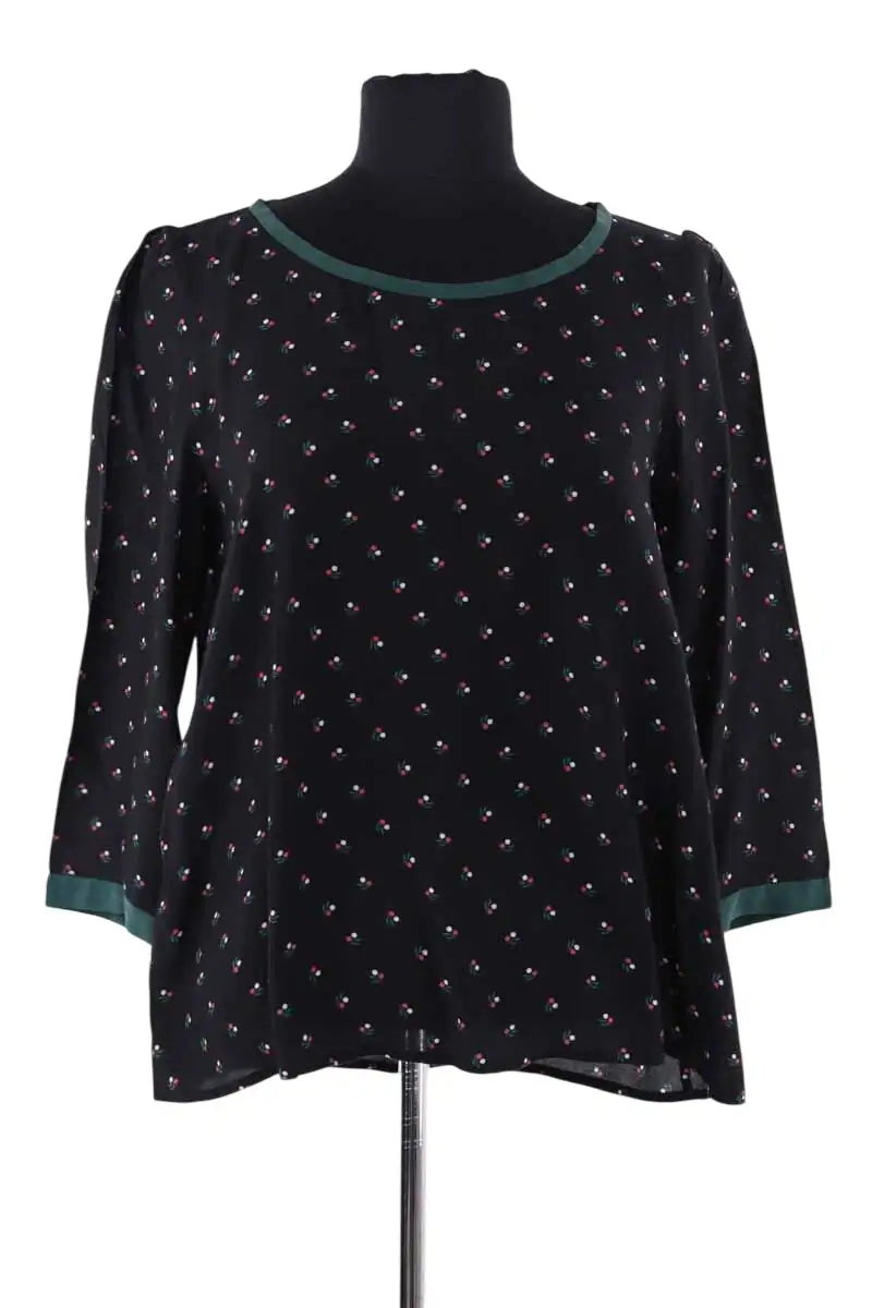 Top Claudie Pierlot Noir en Viscose, taille S - Seconde Main