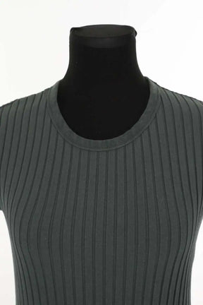 Top Closed Kaki en Coton