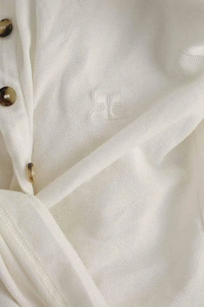 Top Courrèges Blanc en Coton