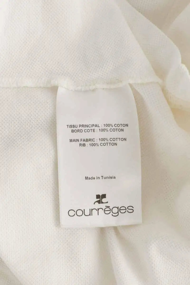 Top Courrèges Blanc en Coton