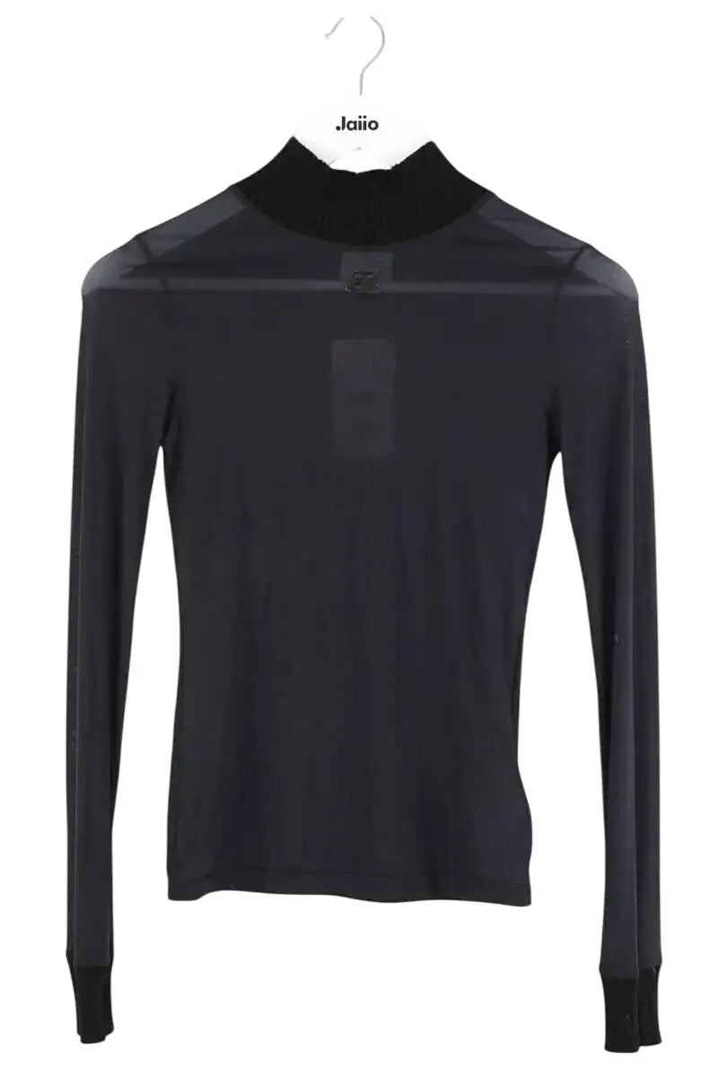 Top Courrèges Noir en Polyester, taille M - Seconde Main