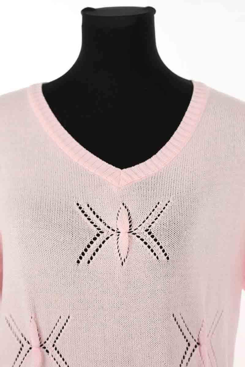Top Courrèges Rose en Coton