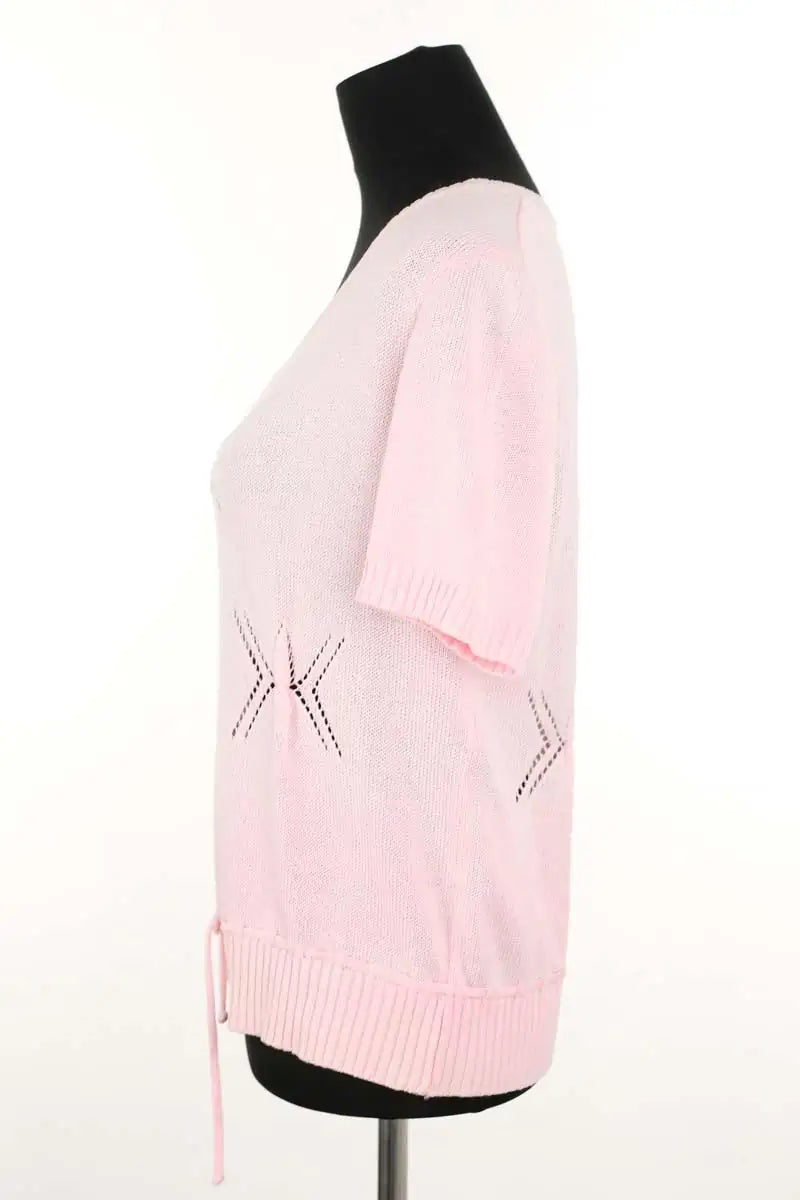 Top Courrèges Rose en Coton