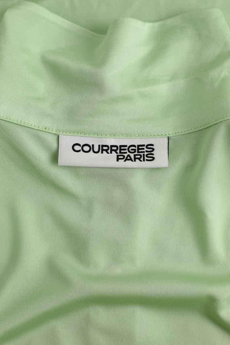 Top Courrèges Vert en Viscose