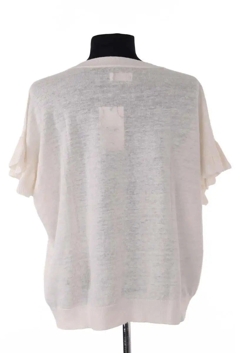 Top Des Petits Hauts Alberto Ecru en Lin