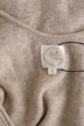 Top Des Petits Hauts Beige en Laine