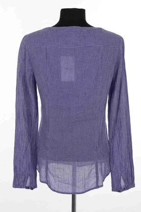 Top Des Petits Hauts Bleu en Coton
