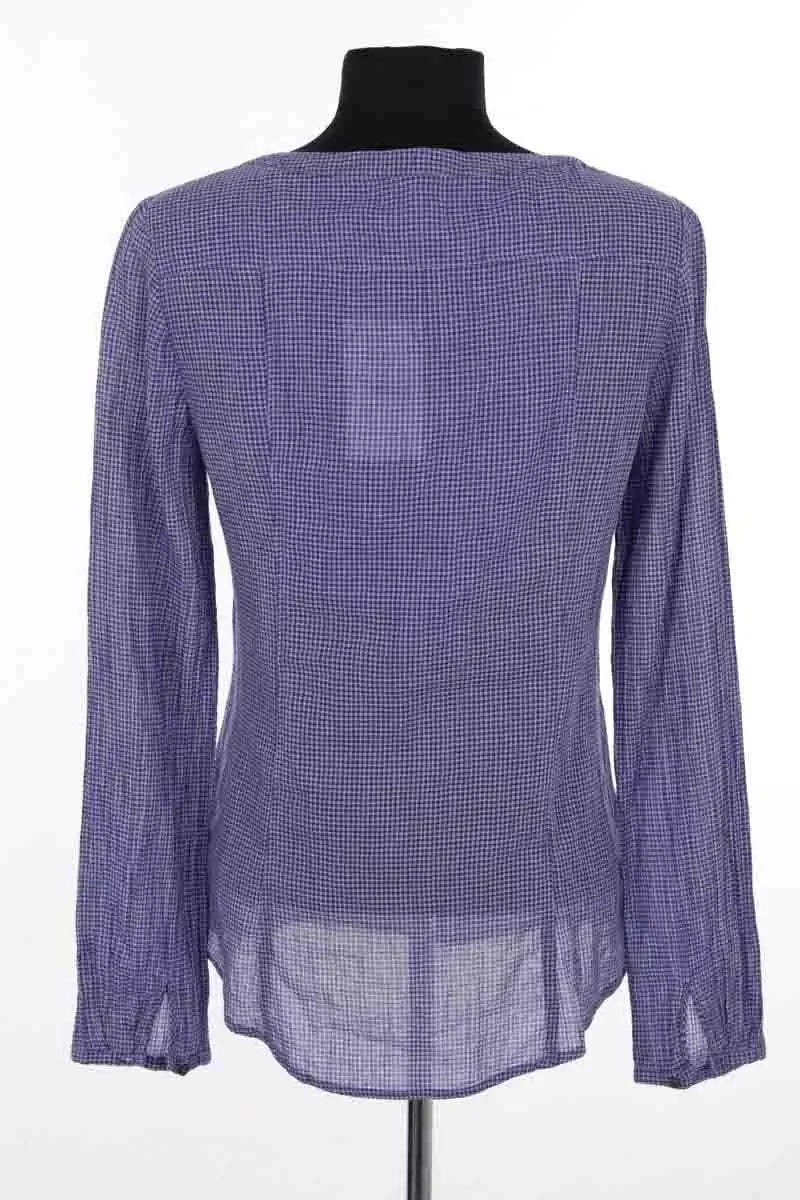 Top Des Petits Hauts Bleu en Coton