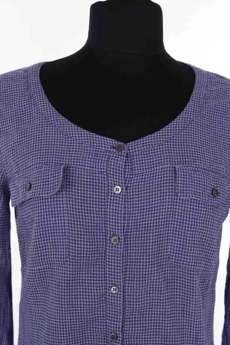 Top Des Petits Hauts Bleu en Coton