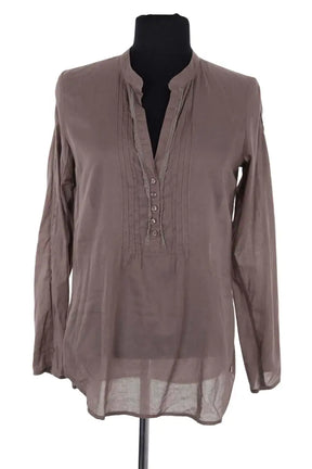 Top Des Petits Hauts Gris en Coton, taille S - Seconde Main