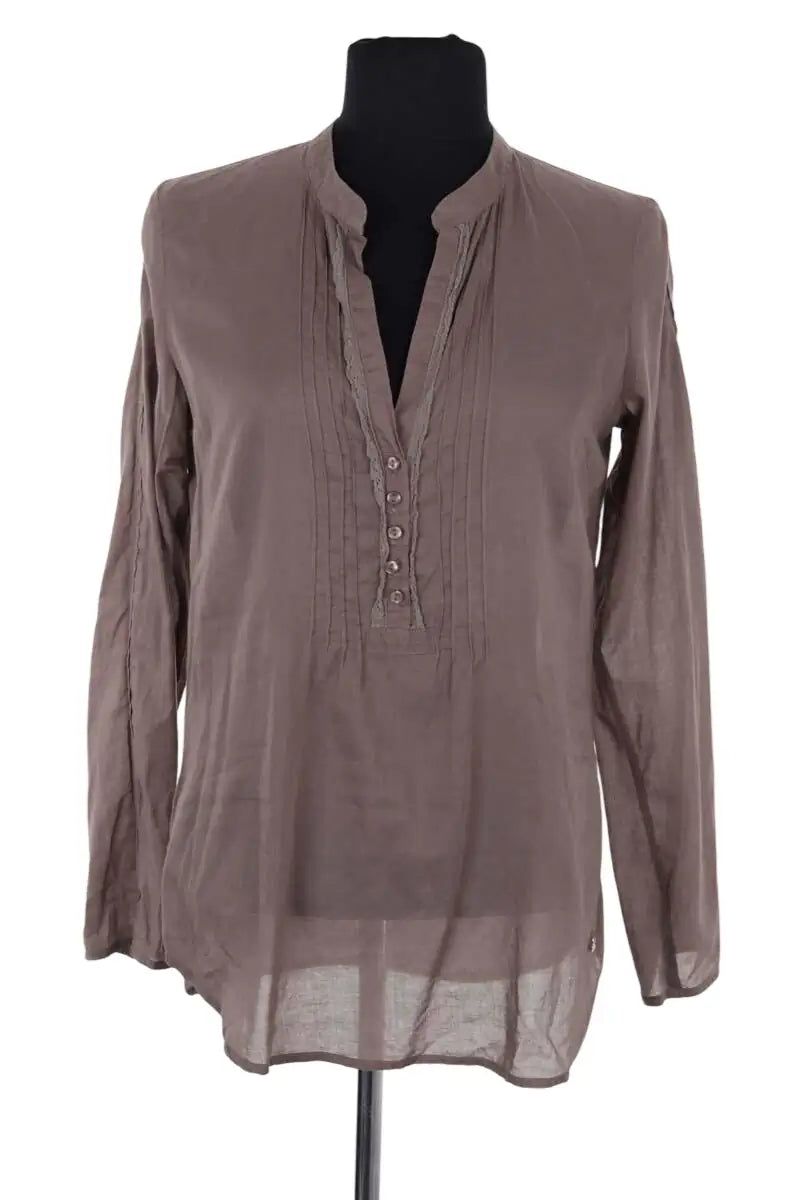 Top Des Petits Hauts Gris en Coton, taille S - Seconde Main