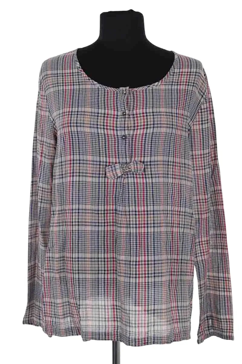Top Des Petits Hauts Gris en Coton, taille XL - Seconde Main