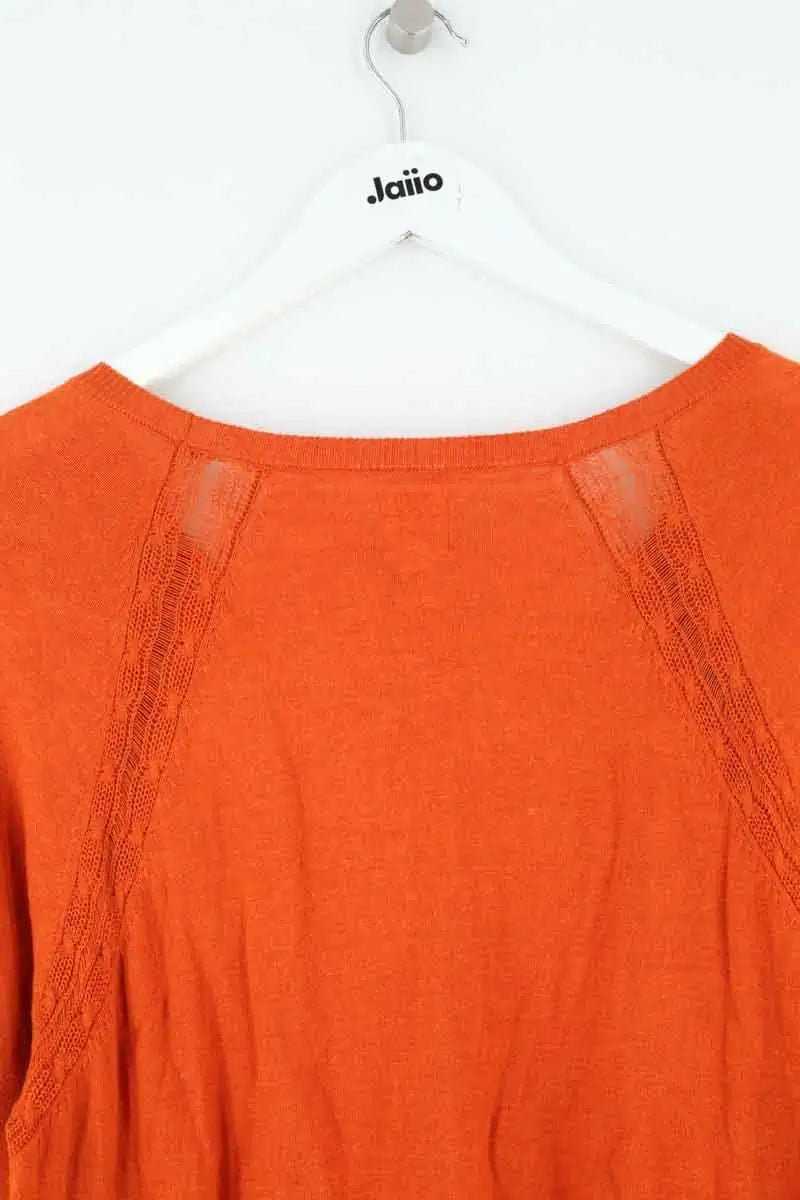 Top Des Petits Hauts Orange en Lin