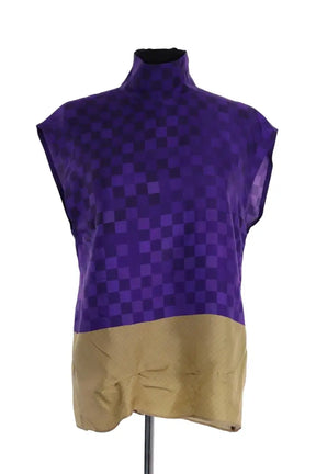 Top Dries Van Noten Violet en Soie, taille M - Seconde Main