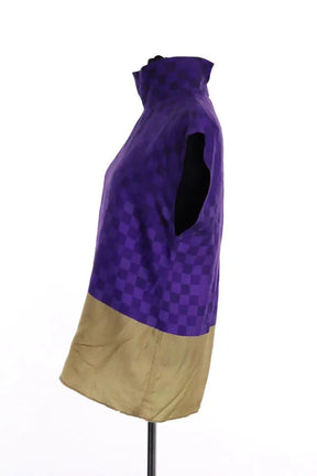 Top Dries Van Noten Violet en Soie