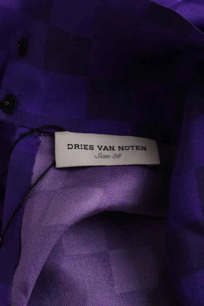 Top Dries Van Noten Violet en Soie
