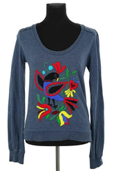 Top Essentiel Antwerp Bleu en Coton, taille L - Seconde Main