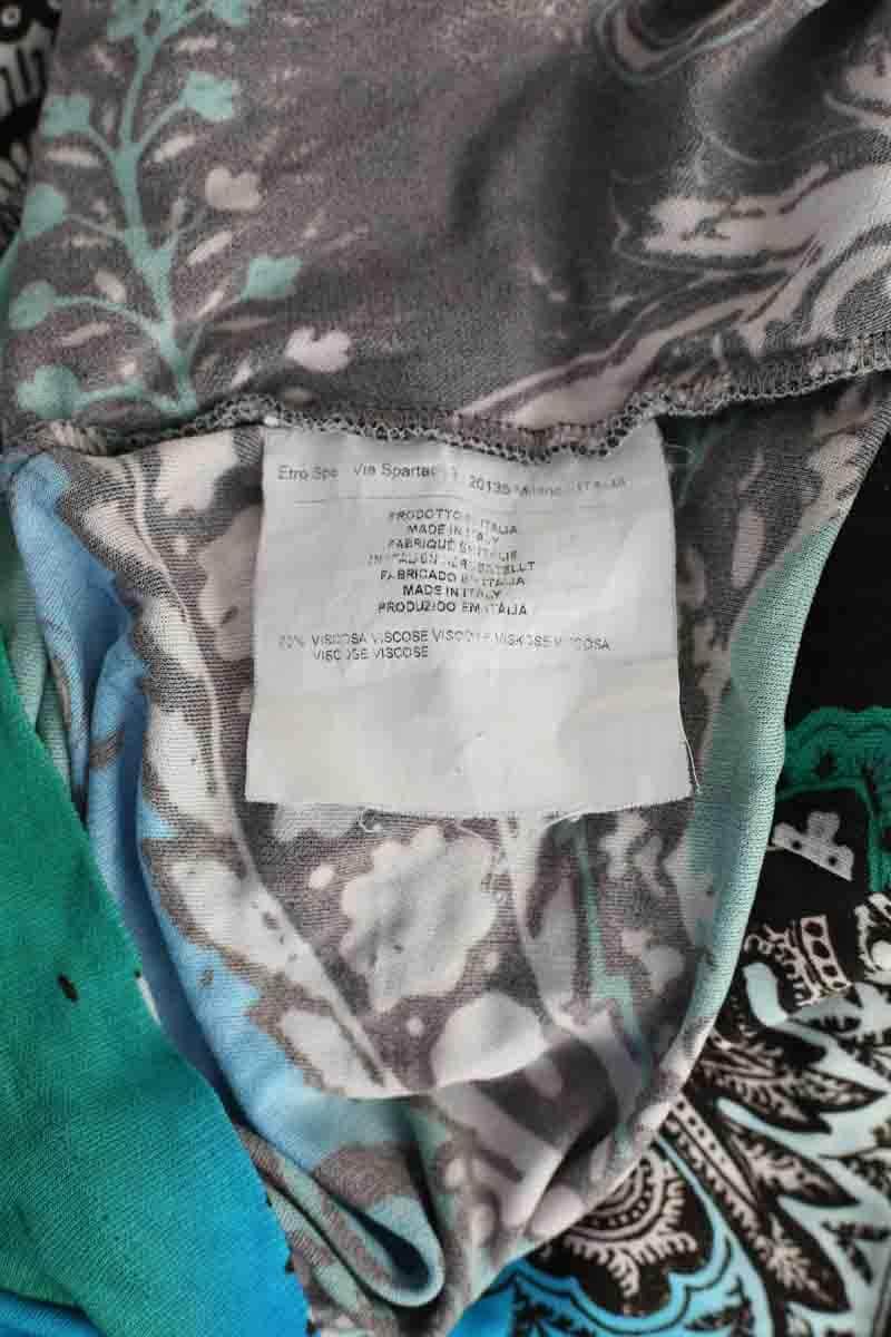 Top Etro Bleu en Viscose
