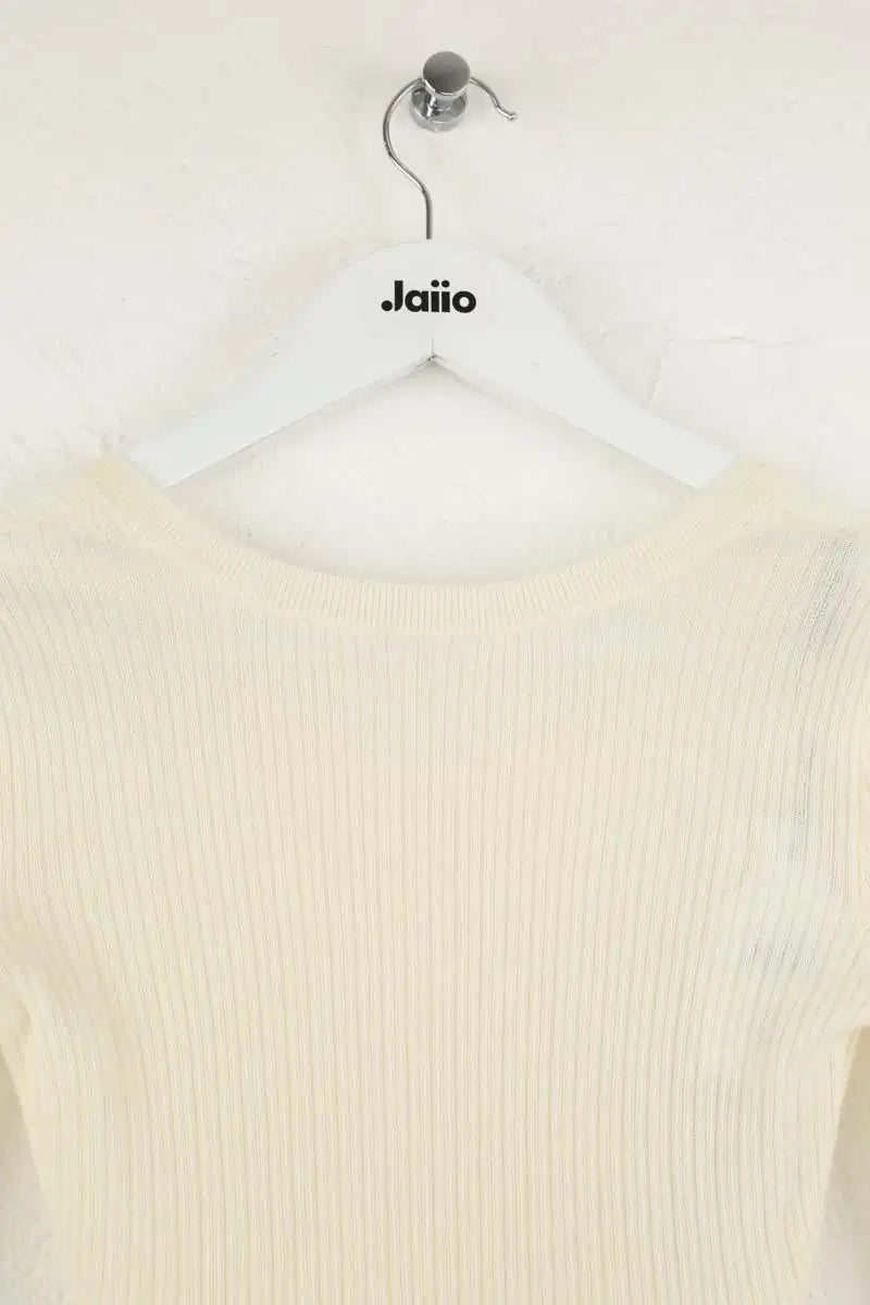 Top Falconeri Blanc en Cachemire