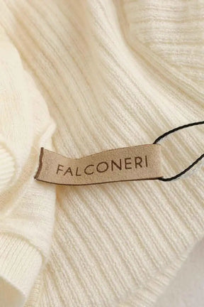 Top Falconeri Blanc en Cachemire