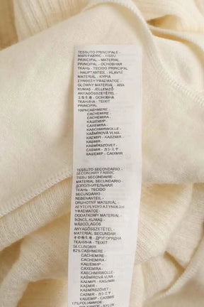 Top Falconeri Blanc en Cachemire