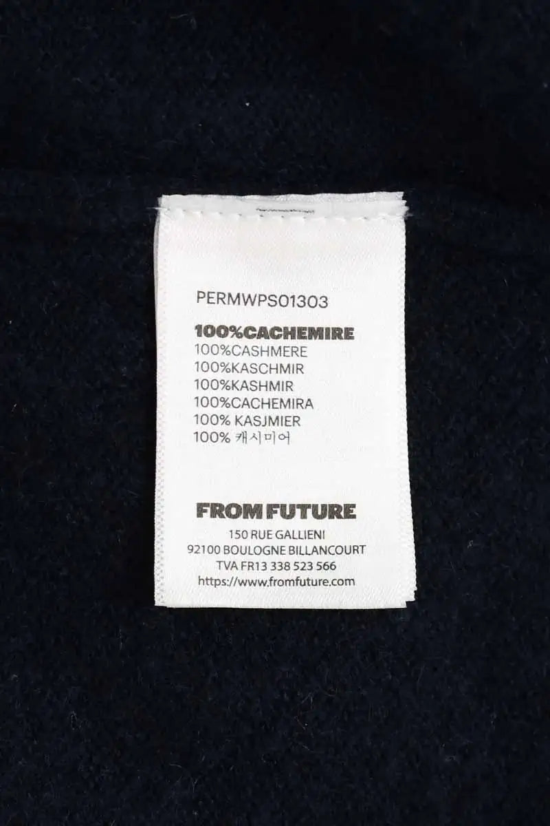 Top From Future Bleu en Cachemire