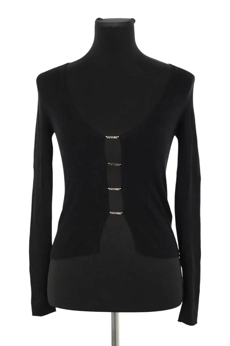 Top From Future Noir en Laine, taille XS - Seconde Main