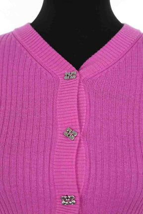 Top Ganni Rose en Laine