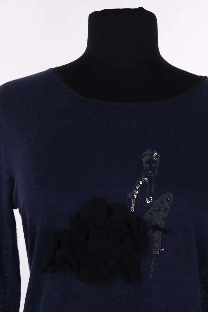 Top Gerard Darel Bleu en Lin