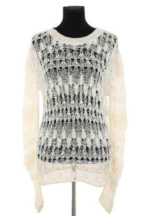 Top Isabel Marant Blanc en Coton, taille S - Seconde Main