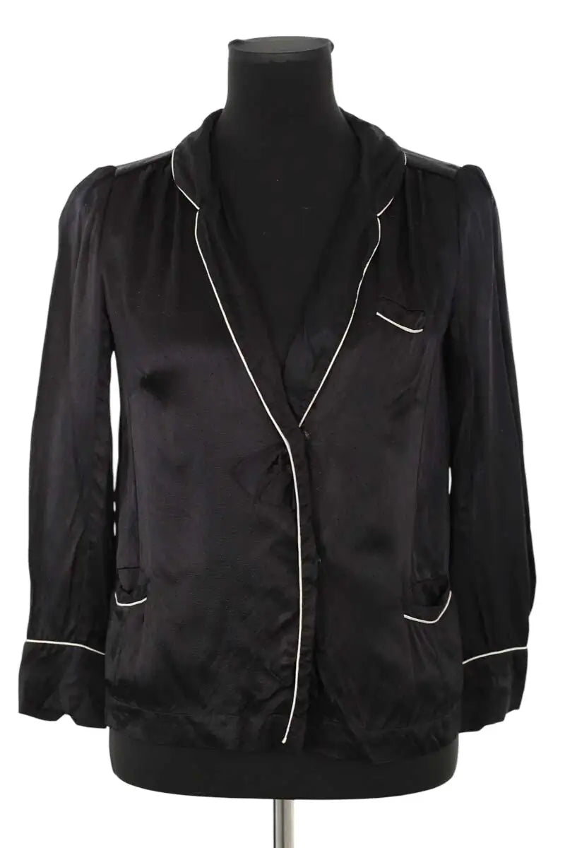 Top Isabel Marant Étoile Noir en Viscose, taille XS - Seconde Main