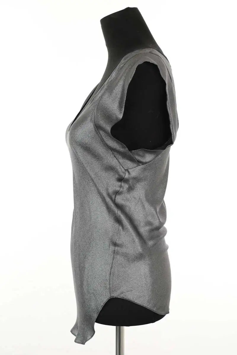 Top Isabel Marant Gris en Soie