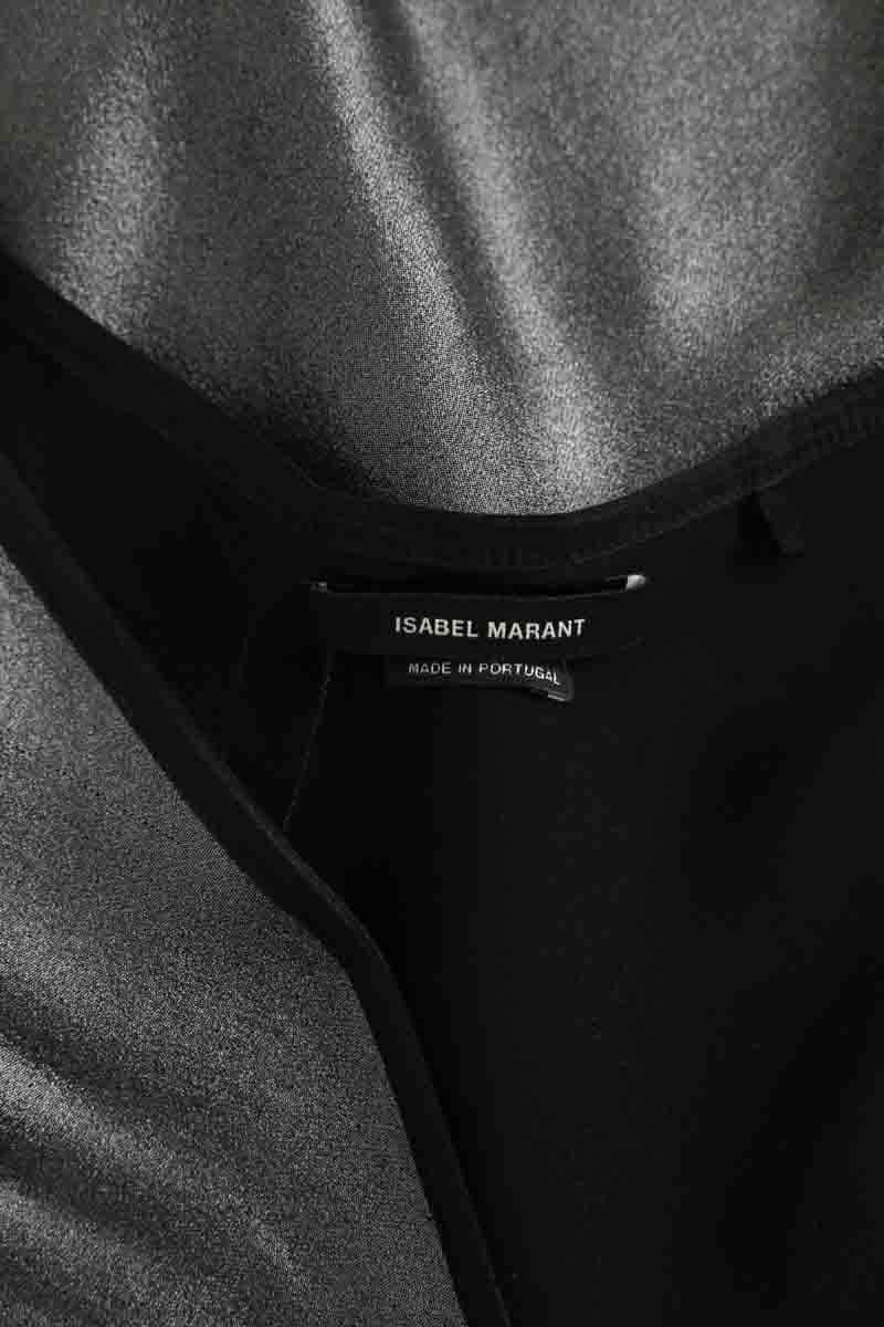 Top Isabel Marant Gris en Soie