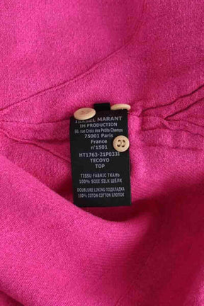 Top Isabel Marant Rose en Soie