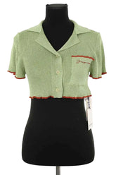 Top Jacquemus Brilho Vert en Viscose, taille S - Seconde Main