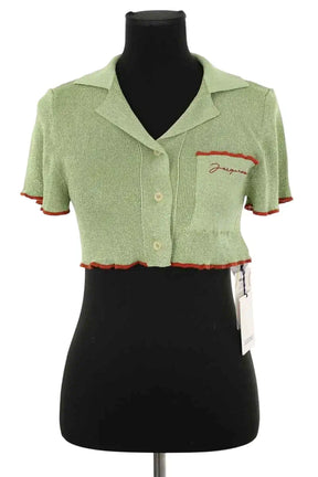 Top Jacquemus Brilho Vert en Viscose, taille S - Seconde Main