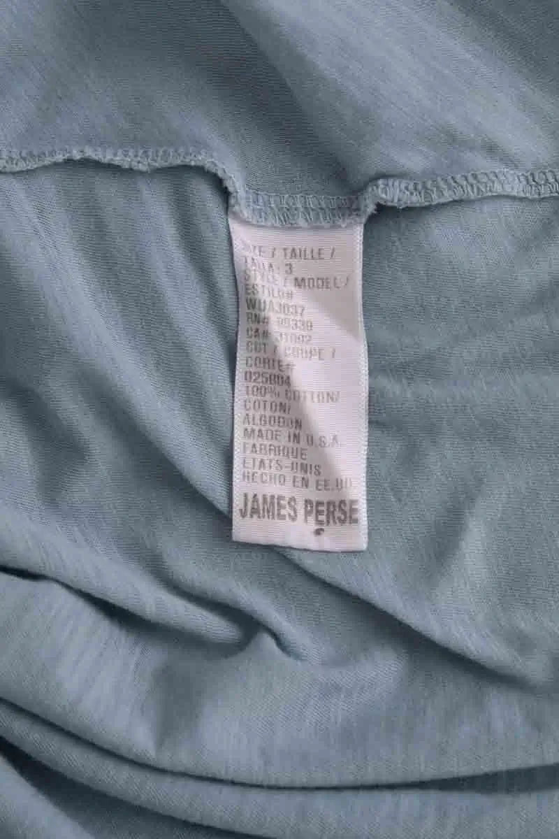 Top James Perse Bleu en Coton