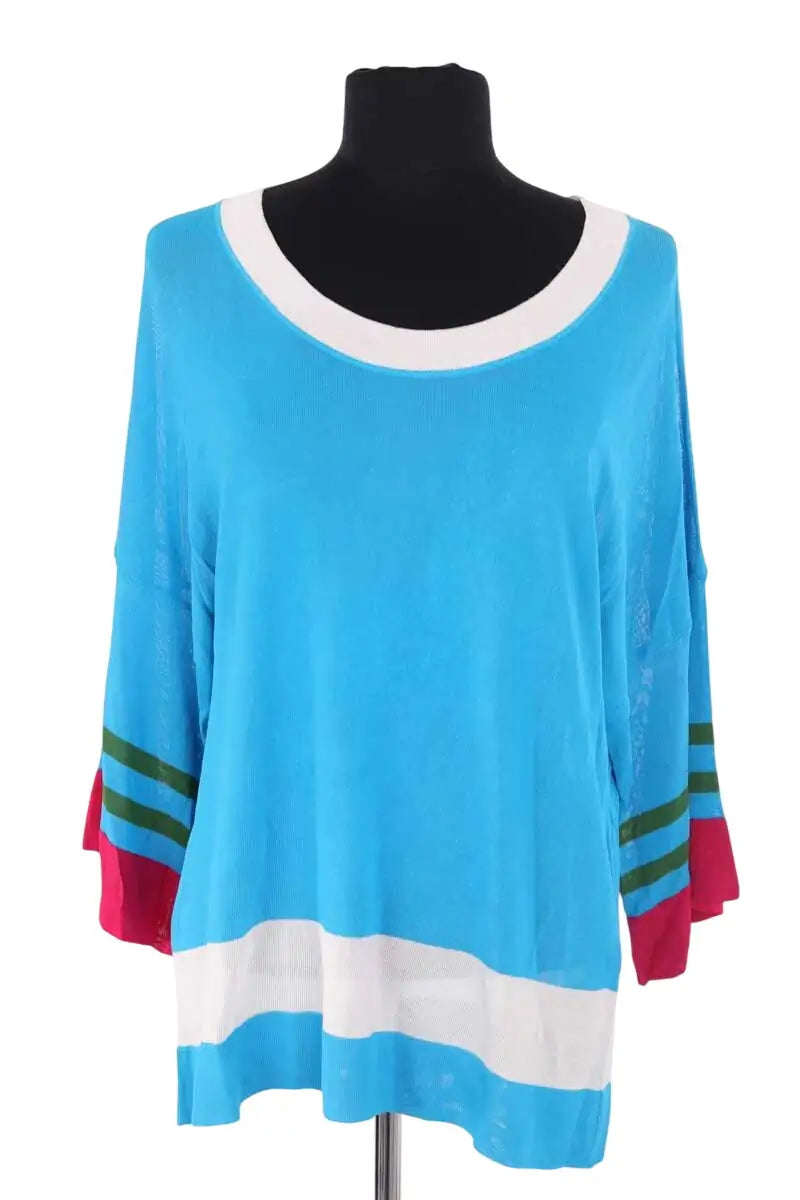 Top Kenzo Bleu en Viscose, taille XL - Seconde Main