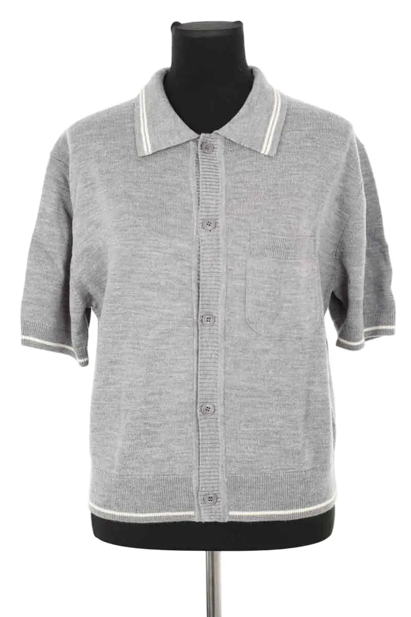 Top Kenzo Gris en Laine, taille S - Seconde Main