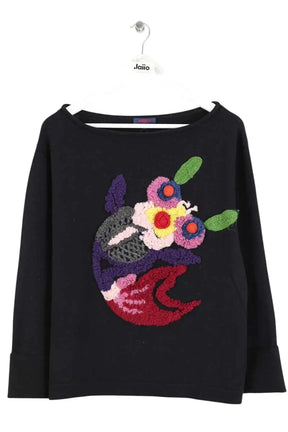 Top Kenzo Noir en Laine, taille M - Seconde Main