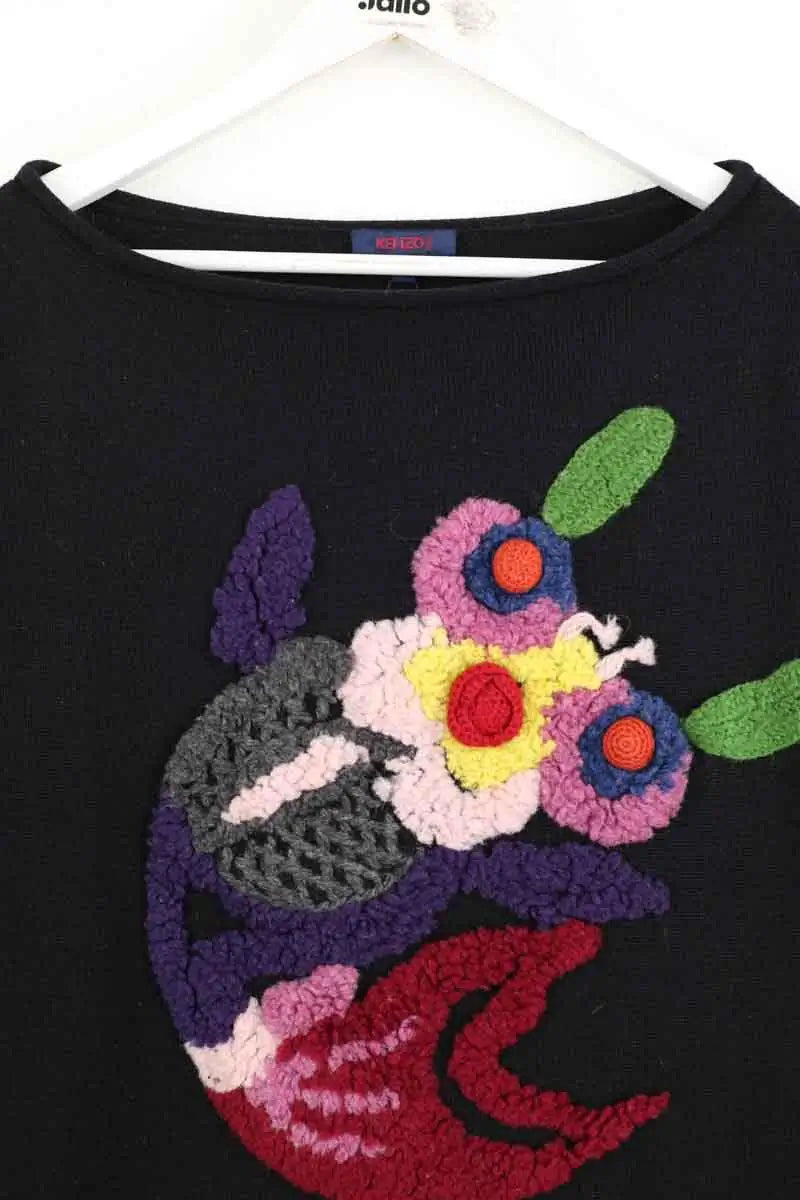 Top Kenzo Noir en Laine