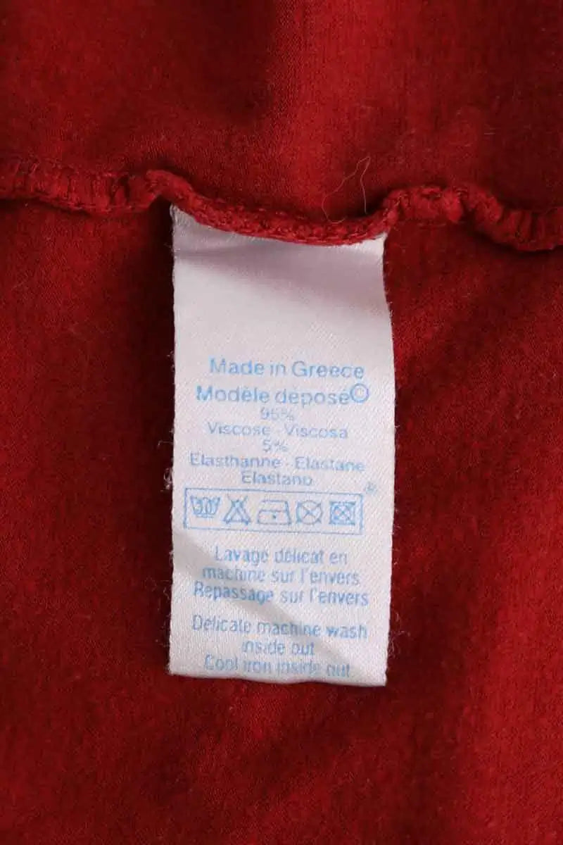 Top Kenzo Rouge en Viscose