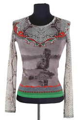 Top Kenzo Vert en Synthétique, taille S - Seconde Main