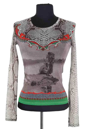 Top Kenzo Vert en Synthétique, taille S - Seconde Main